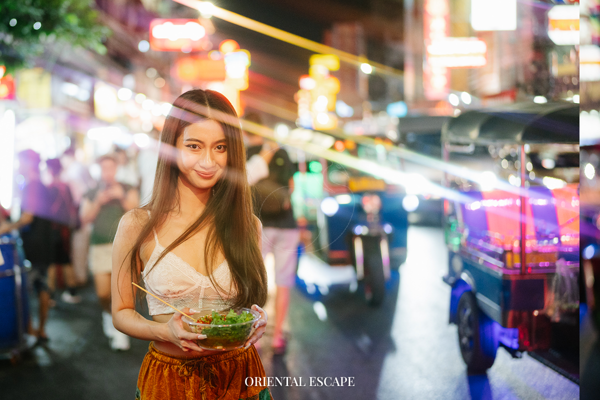 Bangkok riverside night photos